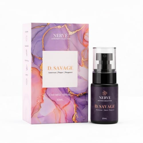 Image of Keydroid Nerve Mindful Fragrances 30ml | D Savage Fragrance | Car Mist Aroma Spray | Car Perfume with Hanging Air Freshener | Aromachology based | Long-Lasting, Anti-Odour | Designer Scent