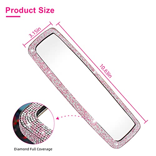 Surpassme MTRM069PK Bling Car Rear View Mirrors thumb #5