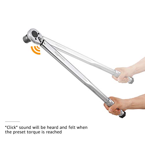 Amazon Basics 1/2-Inch Drive Click Heavy-Duty Torque Wrench - 25-250 Foot-Lb, 33.9-338.9 Nm #TOP2
