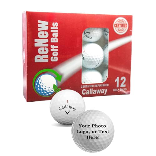 Personalized GBM Certified Refinished Golf Balls, for Callaway Chrome Soft