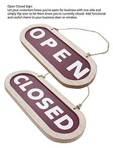 Open Closed Signs For Business Rustic Wooden Closed Signs For Door Double-Sided ,Open Closed Door Sign Open Closed Sign Letter Board For Ultimate Guide To Grand Openings (Wood, 9.4X3.7") #TOP1