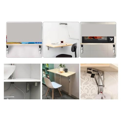 Support d'étagère en acier inoxydable 201Billy pour table pliante murale x2