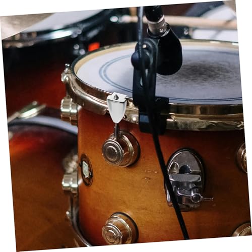 Abaodam 10pcs Ganchos Metálicos para Batería, Accesorios para Bombo y Redoblante, Partes Resistentes para Mejorar Sonido y Estabilidad miniatura 7