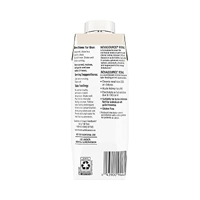 Nestle Novasource Renal Nutritionally Complete Formula Cafe Mocha Flavor 8 oz Carton 24 Ct