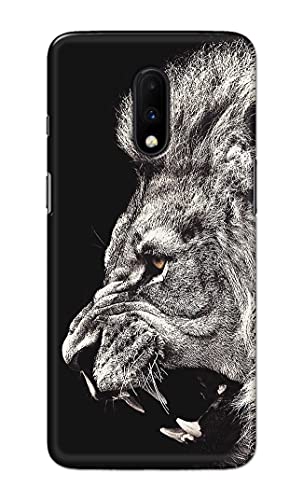 Image of Roaring Lion Hard Back Case Cover for OnePlus 6T / OnePlus 7 Back Cover -(J5) VNS2225