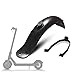 GLDYTIMES Scooter Rear Fender Mudguard Bracket Scooter Replacement Accessory Support for M365/ M365 Pro Scooter with Screws,Caps and Silicone Cover (Rear Fender +Mudguard Bracket)
