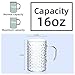 Hawnn Coffee Mugs Set of 4, Unbreakable Clear Coffee Mugs with Handle, 16 Ounce Reusable Plastic, Dishwasher Safe