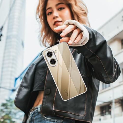 Image of Jkobi Back Cover for Poco C71 (Silicone Clear Shockproof Case with Camera Protection | Soft and Flexible | Transparent)