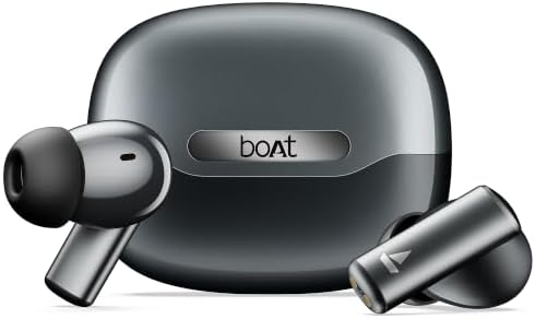 boAt Airdopes Prime 701 ANC, 46dB Hybrid ANC, 50Hr Battery, Real Spatial Audio,Multidevice Connect,App Support, Bluetooth Earbuds, TWS Ear Buds Wireless Earphones with mic (Obsidian Black)