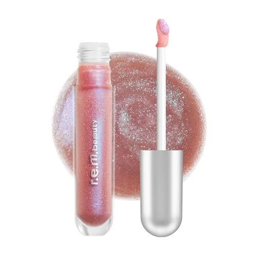 r.e.m. beauty by ariana grande | Essential Drip Glossy Balm in Fembot | High Shine Nourishing Lip Balm | Hydrating Hyaluronic Acid | Smooth Glossy Finish