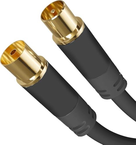 Câble coaxial 20m KabelDirekt anti-interférence pour supprimer les parasites TV