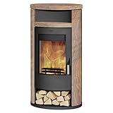 Nennleistung: 8 kW Fireplace K1266 Alicante Kaminofen Stahl Schwarz  Loticstone