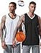 Liberty Imports Reversible Men's Mesh Athletic Basketball Jersey Single for Team Scrimmage (Black/White, Large)