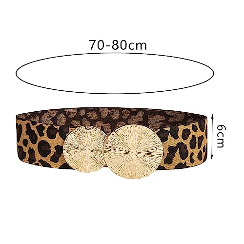 Women Waist Belt Elastic Corset Cinch Belt Leopard Print Body Belt Skinny Metal Waist Chain Belt jeans Wedding Party Birthday Dresses2