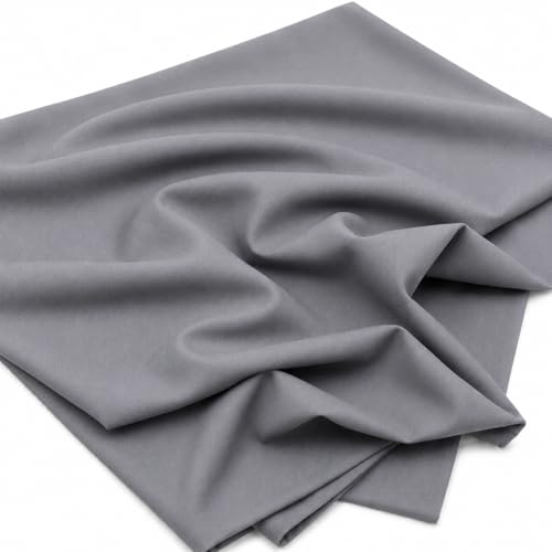 Image of M Fabrics Cotton Plain Solid Lining 2by1 Soft 36 Inch Width for Craft Material Blouse, Petticoat, Kurtis, Tailoring & Boutique Purpose (2by1 Pack of 2 Meters) - Grey
