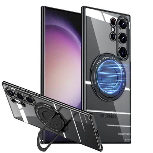 Coque Samsung S23 avec support magnétique idéal pour navigation GPS voiture et bureau