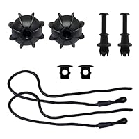 ShnminEU 2 Stück Kofferraum Halteband Hutablage Schwarz Band Halterung für Den Kofferraum Auto Universal Haltebänder Kofferraumabdeckung für VW Golf 6 5 4 MK6 GTI R20 Kabellänge 50cm