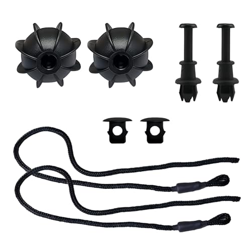 ShnminEU Set di 2 Auto nastro di fissaggio per cappelliera Con 2 Gancino in plastica che regge la cappelliera dell'auto Adatto lunghezza cavo 50 cm per modelli come Golf 6, 5, 4, MK6, GTI, R20, ecc.
