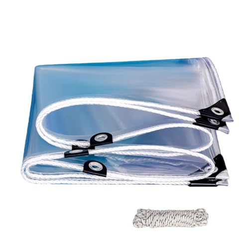 Lona transparente resistente e impermeable plegable de 100 x 320 cm para exteriores 2