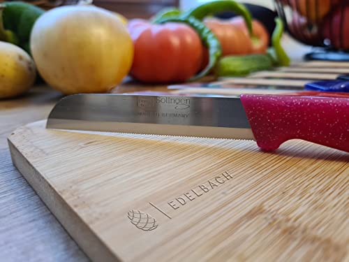 Foto von Edelbach Solingen Küchenmesser Set | Made in Germany Solingen Set, Obstmesser, Gemüsemesser, Schälmesser, sehr scharf | Allesschneider Edelstahl | Kneipchen Messer (6x Küchenmesser)
