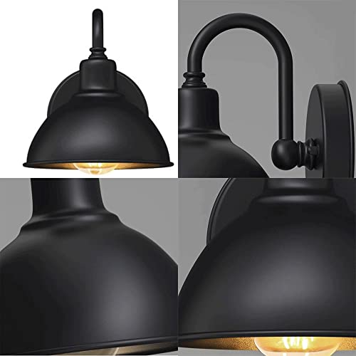 Lampe murale extérieur classique style ferme industrielle pour illuminer une entrée de maison