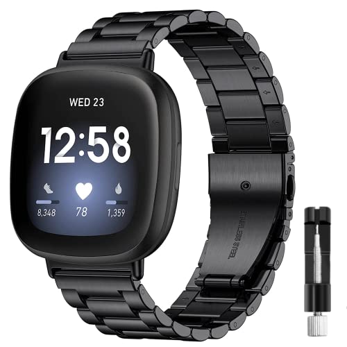 Ankersaila �Ή� Fitbit Versa 4/Versa 3/Sense 2/Sense �o���h,�e�����X �o���h �����x���g ���� �r�W�l�X�� �����p�x���g �����H��t�� (�f�B�[�v�u���b�N)