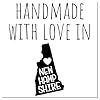 Large Self-Inking Handmade with Love in New Hampshire Stamp - 1-5/8 Size, New Hampshire Residents & Makers, Unique Handmade in NH Stamp for Crafting & Personalization, Custom Stamp #3