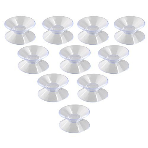 Suction Cup, Double Sided Suction Cups Suction Cups Without Hooks Sucker Pads for Glass Plastic - Pack of 10 (30mm)