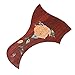 BQLZR Mahogany Wooden Guitars Pickguard Cover with Armrest for 39-41 inch Pack of 2