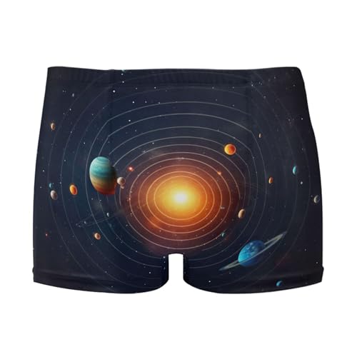 Space Galaxy Solar System NASA Mens Swim Trunk Swimwear Bathing Suit Swim Brief Square Leg Board Short S S0400783
