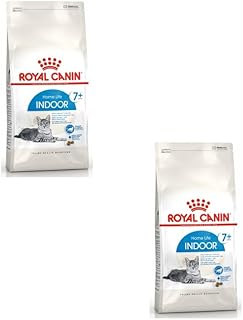 ROYAL CANIN Indoor 7+ | Double Pack | 2 x 400 g | Complete Food Especially for Older Cats Living in the House | Can Support Kidney and Urinary Tract Function product image