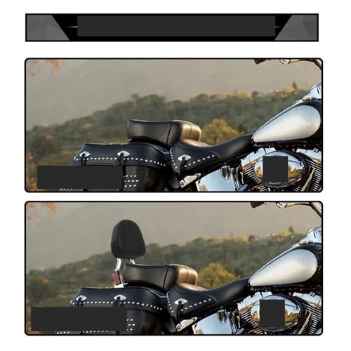 Dossier passager arrière moto custom finition cuir durable - 6