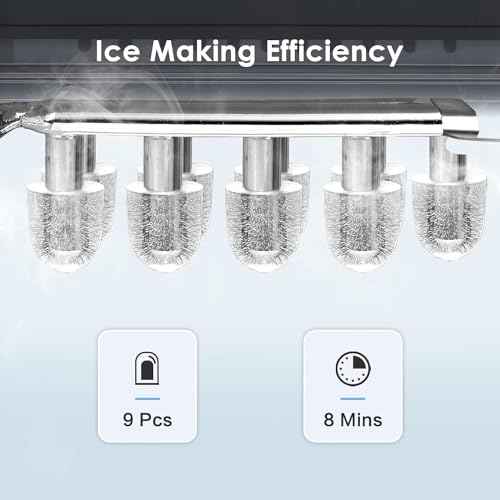 Máquina para Hielo 26.5 lbs por día Negro miniatura 2