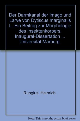 Der Darmkanal der Imago und Larve von Dytiscus marginalis L. Ein Beitrag zur Morphologie des Insekte