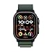 Apple Watch Ultra 2 [GPS + Cellular 49mm] Smartwatch, Sport Watch with Black Titanium Case with Dark Green Alpine Loop - S. Fitness Tracker, Precision GPS, Action Button, Carbon Neutral