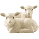 Pintado a mano. Quail Ceramics – Lamb Salt and pepper Pots by Quail