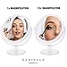 Danielle Creations 6.75-Inch Double Sided Vanity Makeup Mirror with Ultra Vue Glass, 12x Magnfication, Clear Acrylic