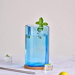 Kavi The Poetry-Art Project Upcycling-Bombay Sapphire Gin Big Recycled 500ml Glas Gin Geschenke, umweltfreundliche…