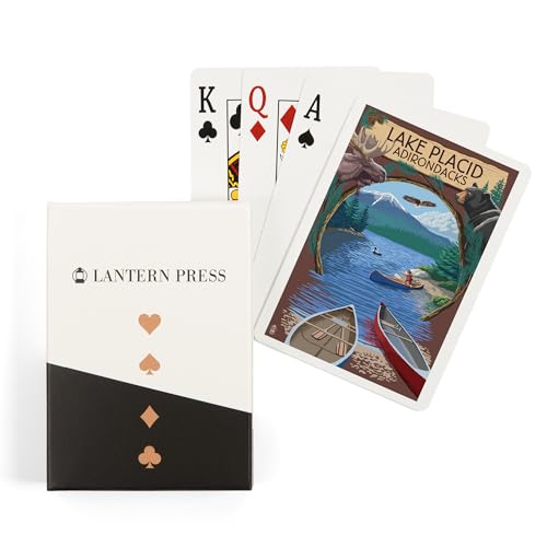 52 Naipes Poker Lake Placid, New York, Adirondacks
