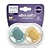 Philips Avent Ultra Soft Schnuller, 2er-Pack – BPA-freier Dummy für Babys von 6 bis 18 Monaten (Modell SCF091/04)