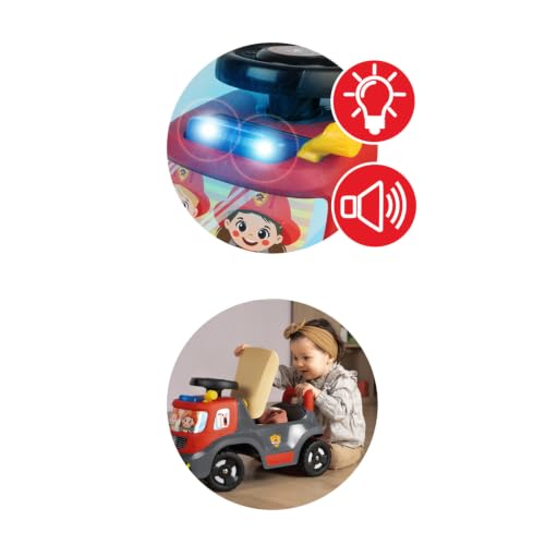 Trotteur Smoby Porteur Camion Pompier - vue 4