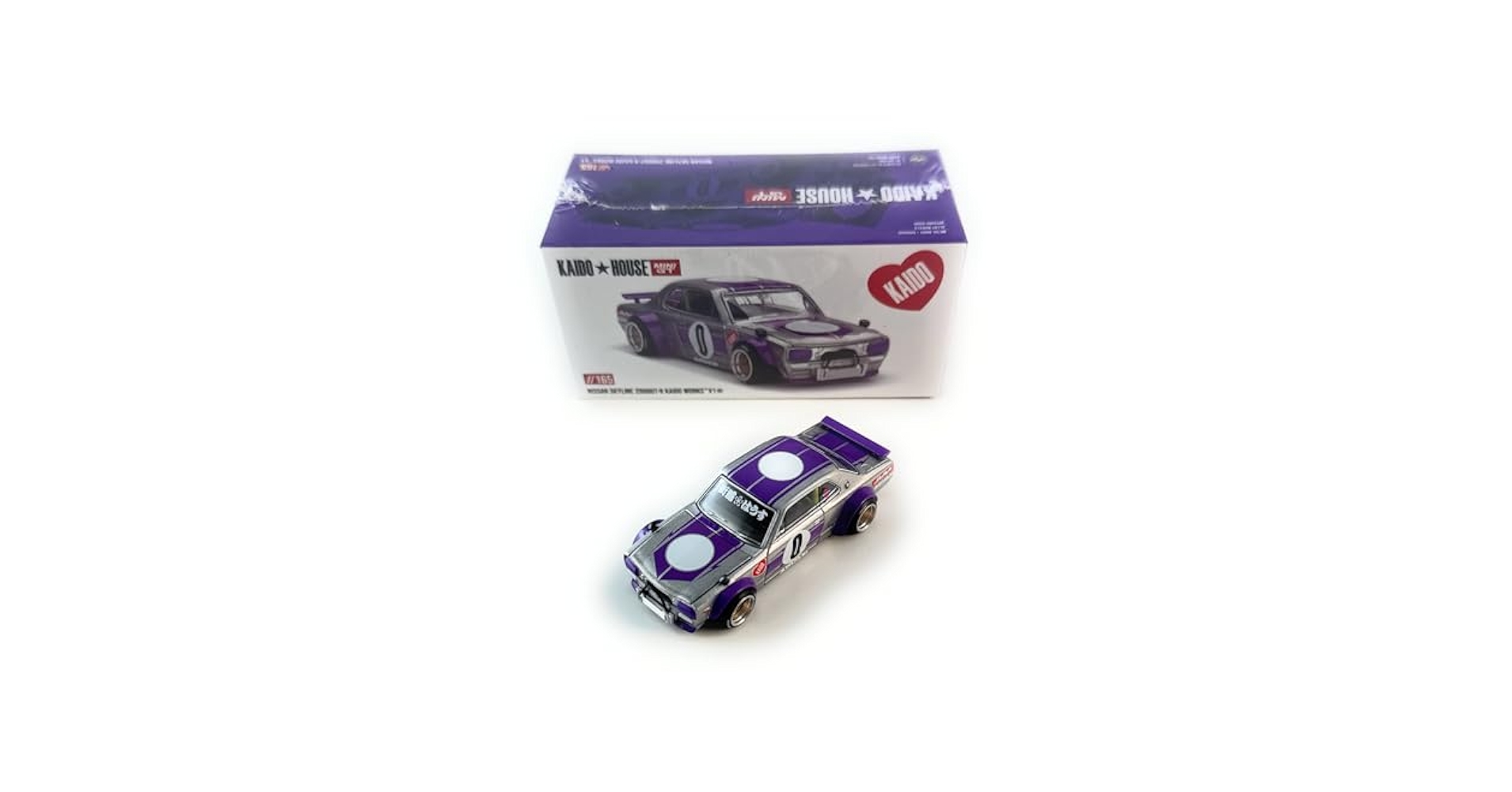 KAIDO★ HOUSE LTD EDN ミニカー パープル Diecast 164 | Kaido House Datsun 510 Pro Street Anniv Purple