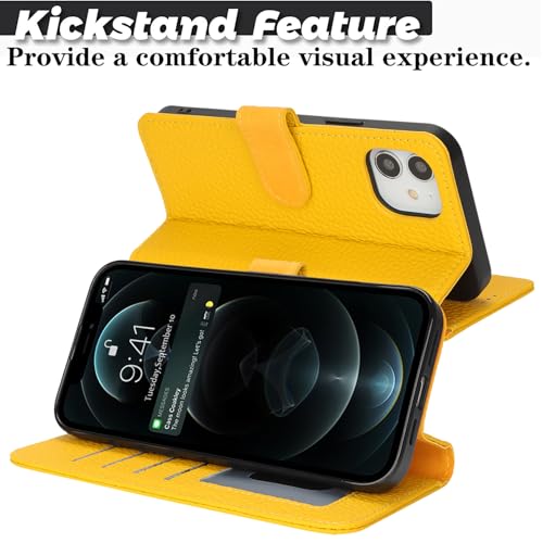 Coque iPhone 12/12 Pro portefeuille RFID bloqueur et 4 porte-cartes - 7