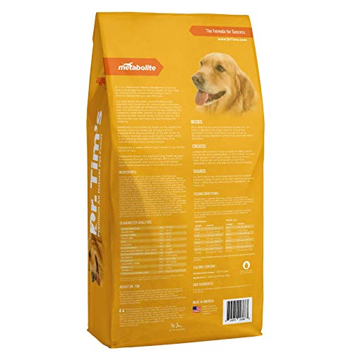 Dr. Tim's Weight Management Metabolite With Grains Premium Dog Food, 12 Lb. Bag #TOP1