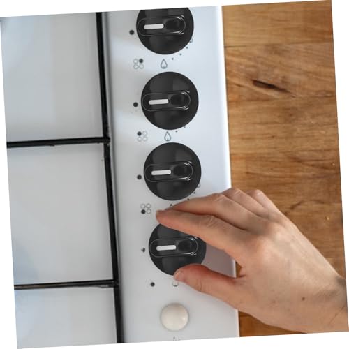 Perilla de control para horno y estufa 6mm plástico negro miniatura 4