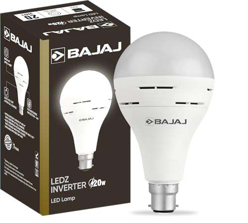 See full amazon price history chart for Bajaj LEDZ Inverter Lamp 20W CDL B22 | 5 Star Rated | Voltage Surge Protection | Energy Efficient | Wide Operating Voltage | 1 Year - Warranty (Pack Of 1, White) Bajaj LEDZ Inverter Lamp 20W CDL B22 | 5 Star Rated | Voltage Surge Protection | Energy Efficient | Wide Operating Voltage | 1 Year - Warranty (Pack Of 1, White) (B0D35M7WDW) Amazon Price History, Amazon Price Tracker