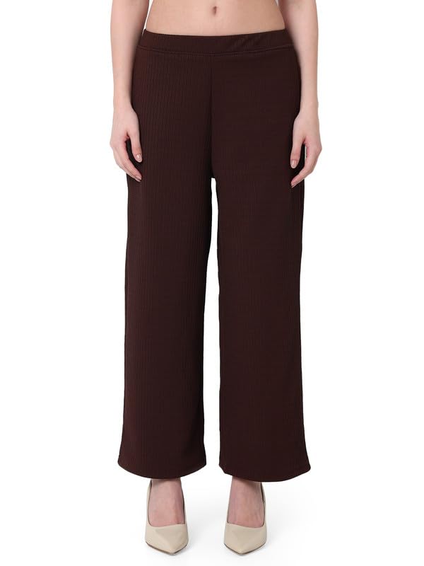 Image of Smarty Pants Women's Cotton Rib Pleated Trouser.