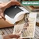 guangyuan 20 Stücke Fototaschen zum Aufhängen Fotorahmen aus Pappe,Papier Fotorahmen10 x 15 cm Girlande Fotos Selbstklebende Bilderrahmen zum Foto Netz Klassenraum (Weiß)