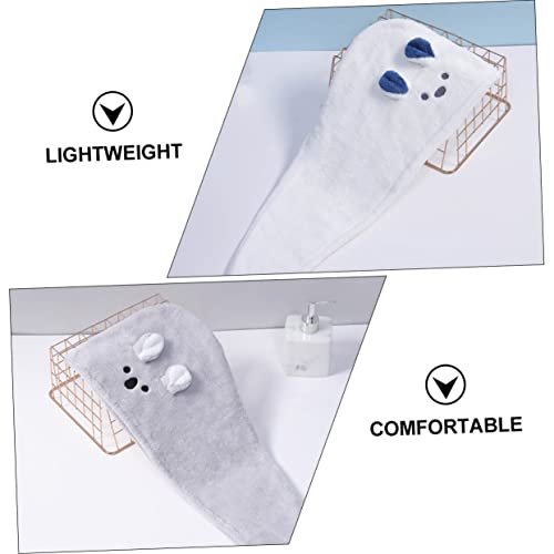 Serviette cheveux séchage rapide en peluche douce et confortable - 5