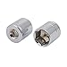 Aexit 3/8-inch Square Hand Operated Tools Drive 21mm Hex 6 Point Shallow Impact Socket Silver Tone 2pcs Model:43as605qo394